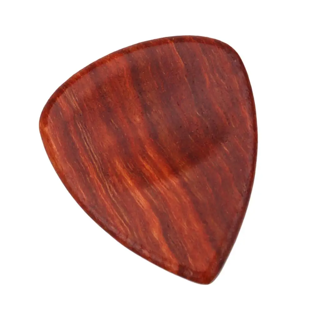 2-4pack Red Sandal Wood Guitar Bass Pick Plectrum Hearted Shape Instruments