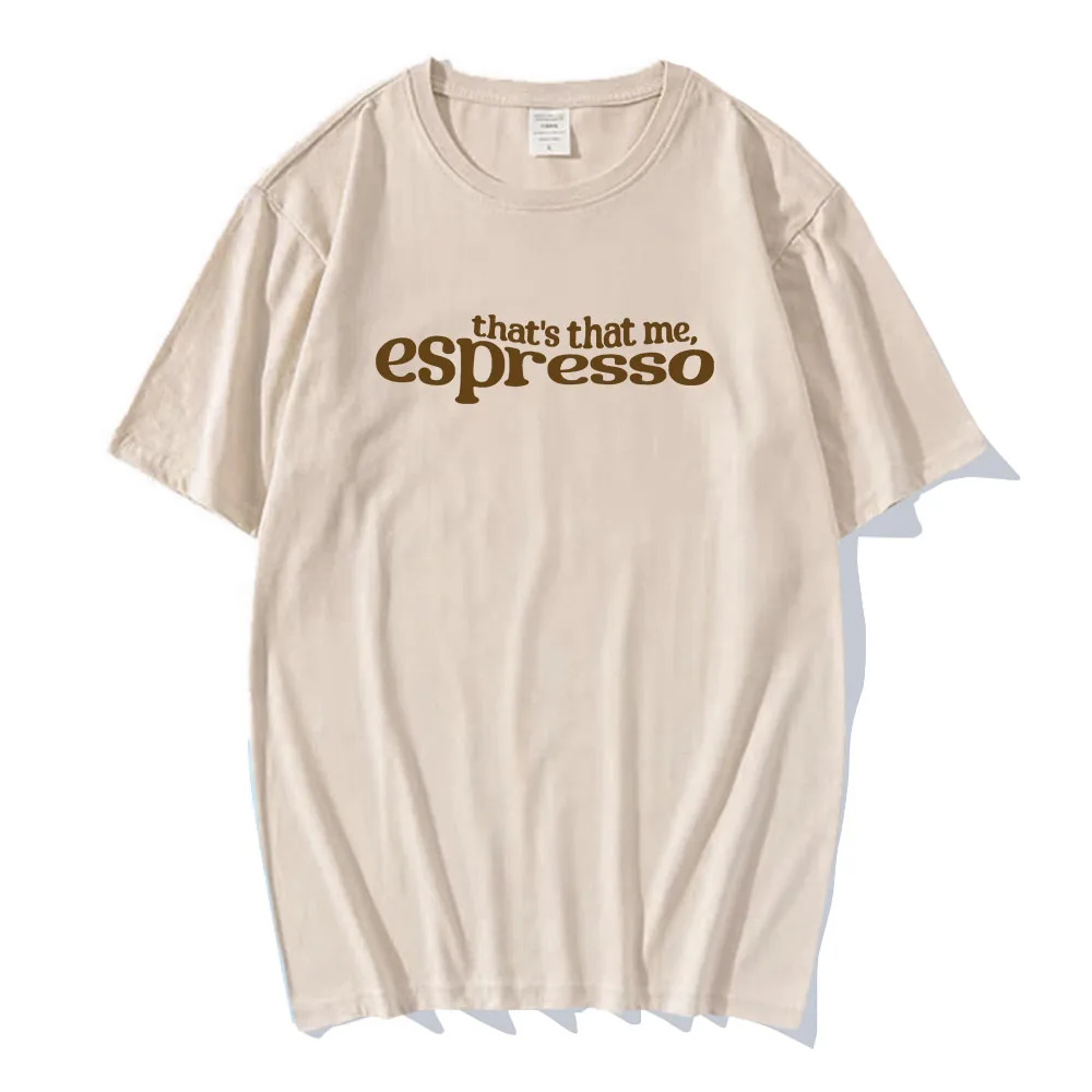 That's That Me Espresso Album T-shirts Sabrina Carpenter Singer Graphic Tee-shirt for Fans Streetwear Men Women Unisex Tshirts