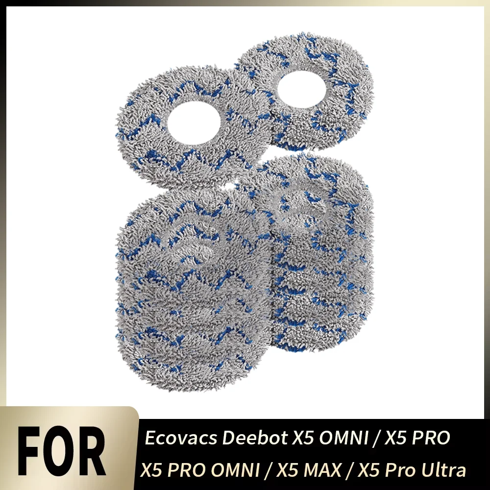 Mop Cloth For Ecovacs Deebot X5 OMNI/X5 PRO OMNI/X5 MAX/X5 PRO/X5 Pro Ultra Robot Vacuum Cleaner Perfect Fit Deep Clean Parts