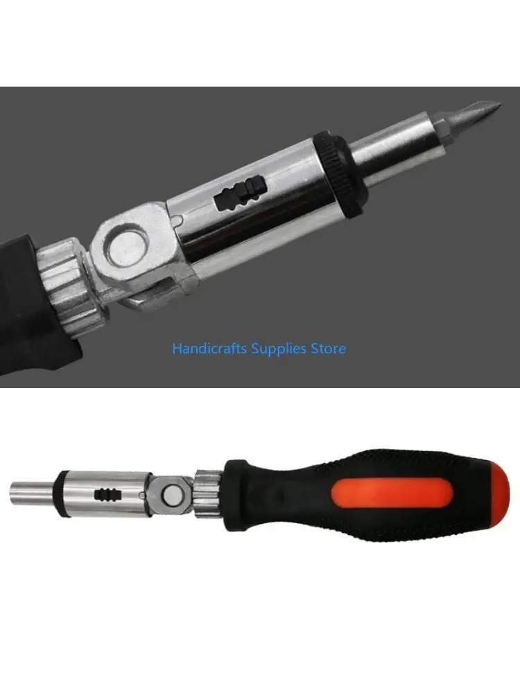 

R1WA Adjustable 0-180 Degree Ratchet Screwdriver Multi Function Inside Hexagon Angles Non-slip Household Repair Tool