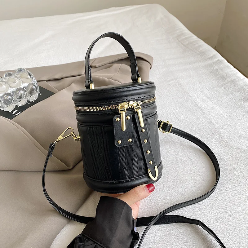 Fashion Bucket Handbags for Party Women 2024 New Versatile Crossbody Bags Spring Summer Korean Leisure Shoulder Bag Trend