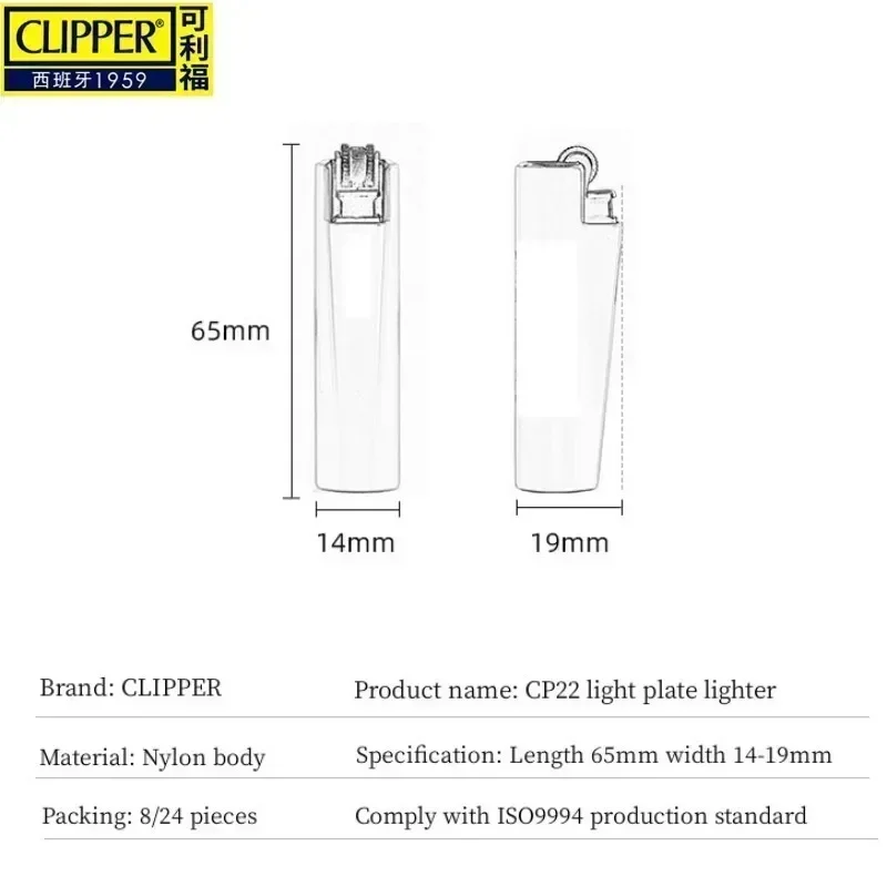 Clipper Metal Lighter Replacement Inner Liner Solid Color Lighter Grinding Wheel Cigarette Lighter Smoking Accessories Cool Gift