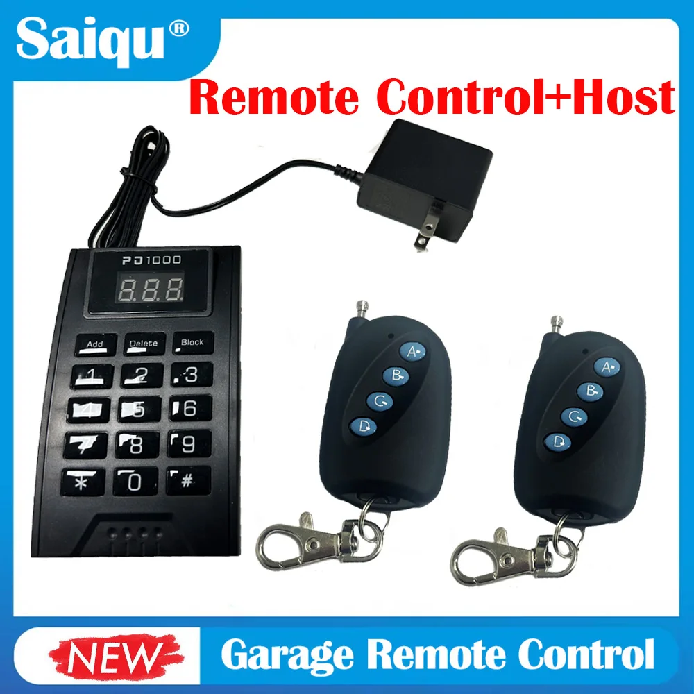 

Garage Door Remote Control Fixed Code with Code Door Opener Receiver