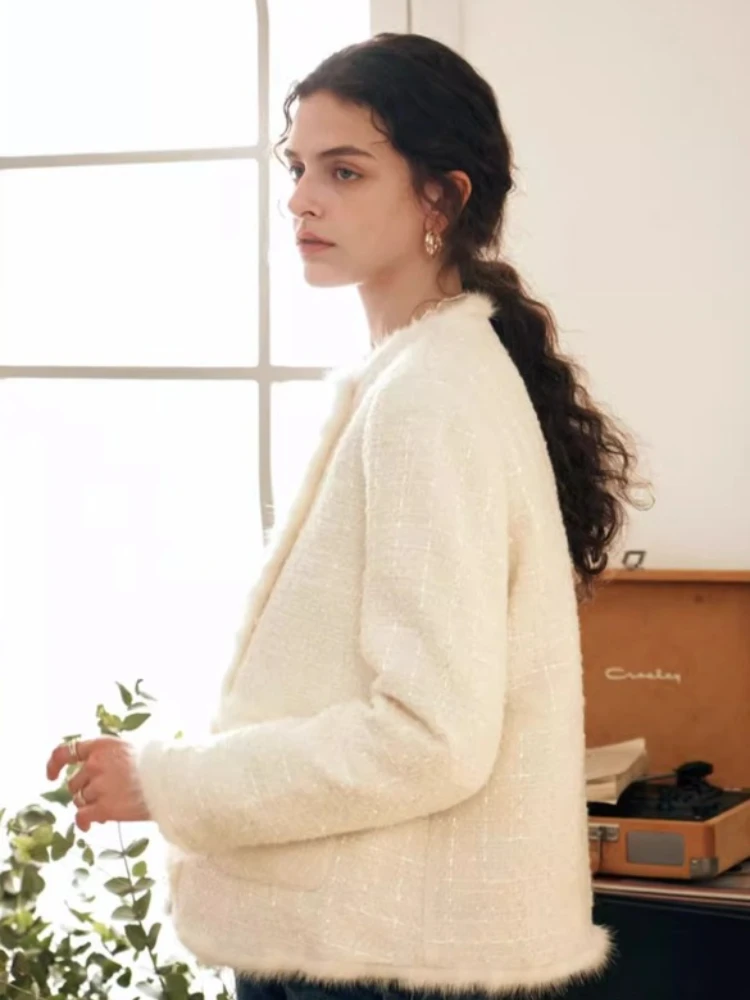 OLrain Women Down Jackets 2025 Winter New in Solid O-neck Down Coats Elegant Commute Short Overcoat Ladies Clothes G23DY68693