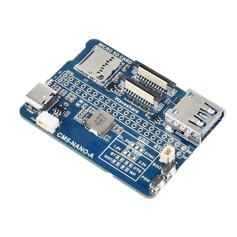 !【Top Deals】For Raspberry Pi CM5 Mini Base IO Board For Waveshare CM5-NANO-A Mini Base IO Board