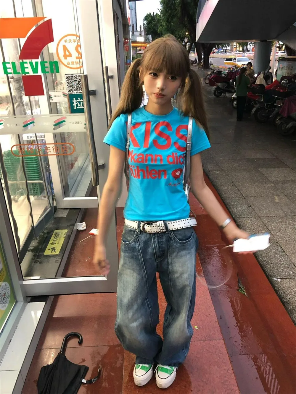 Y2k Letter Print T-shirt American Japanese Retro 90s Fashion 2000s Style Crop Top Vintage Harajuku Short Sleeve Shirt Streetwear
