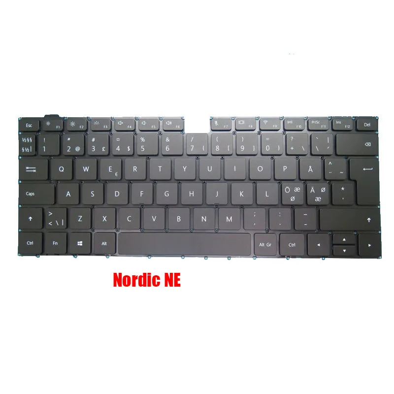 Imagem -02 - Teclado Portátil para Honor Magicbook Pro Preto com Retroiluminação Hylr-wfq9 gr ne be it Reino Unido ru Eua sp fr ti