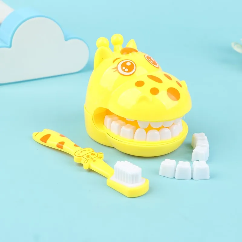 Giraffe Teeth Brush Demo Teeth Teaching Model Dental Teeth Model Kids Children Earlier Early Education Tooth Brushing Toy Gifts