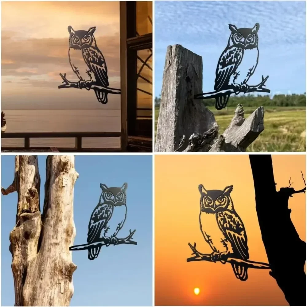 CIFBUY Hummingbird Metal Wall Art Garden Yard Decor Outdoor Ornament