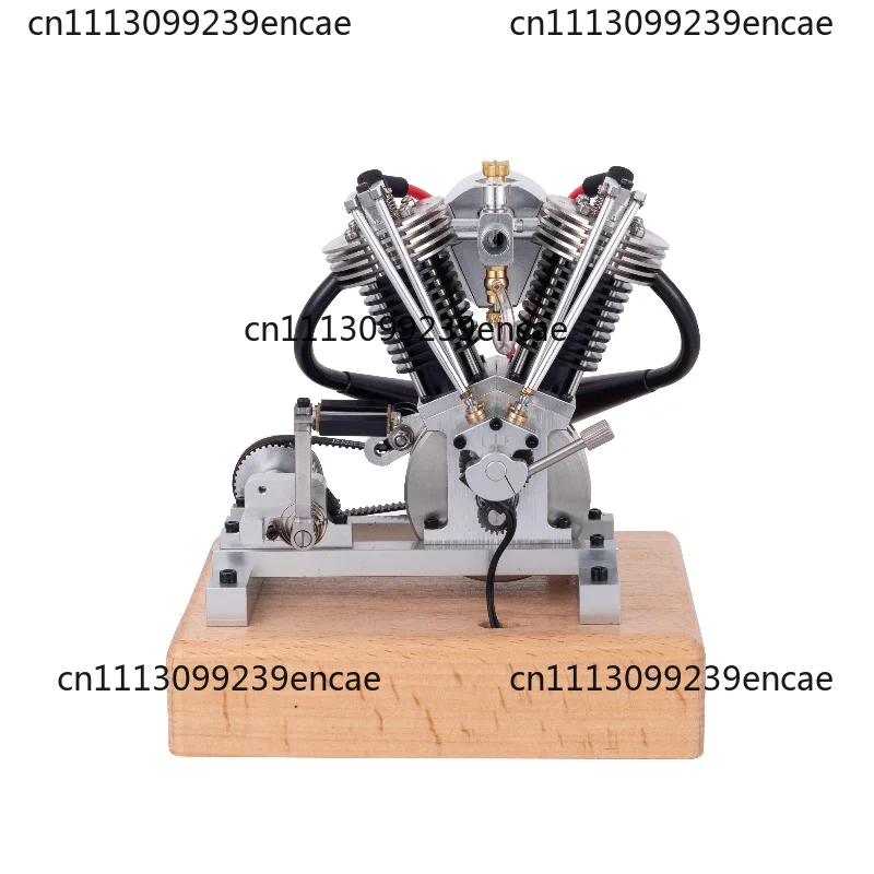 3.3CC V2Dual-cylinder Metal Four-stroke Physical Engine Model Scientific  Internal Combustion Engine Exquisite CNC Mechanic