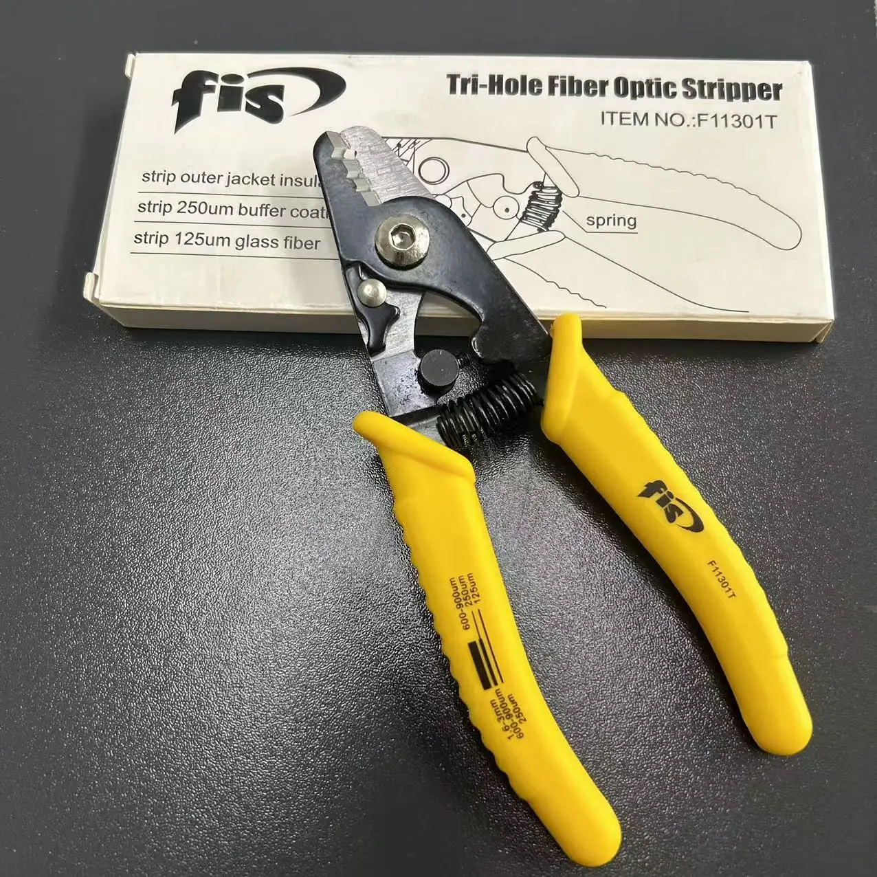 

F11301T clamp Fiber stripping pliers F11301T FiS Tri-Hole Fiber Optic Stripper Miller Wire FS cutter