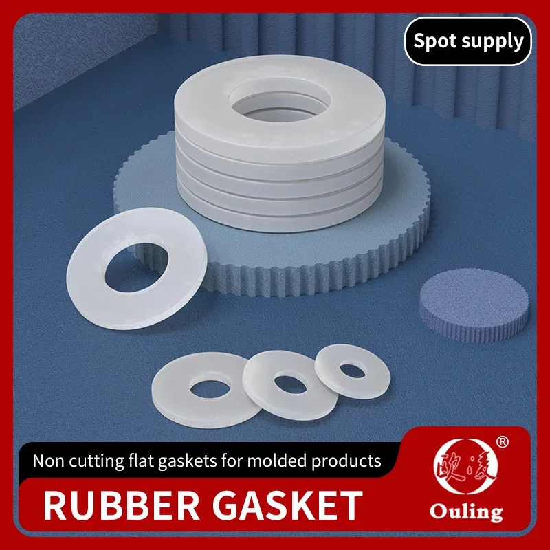 Silicone gasket screw sealing ring waterproof flat gasket high-temperature resistant o ring soft sealing gasket shock-absorbing