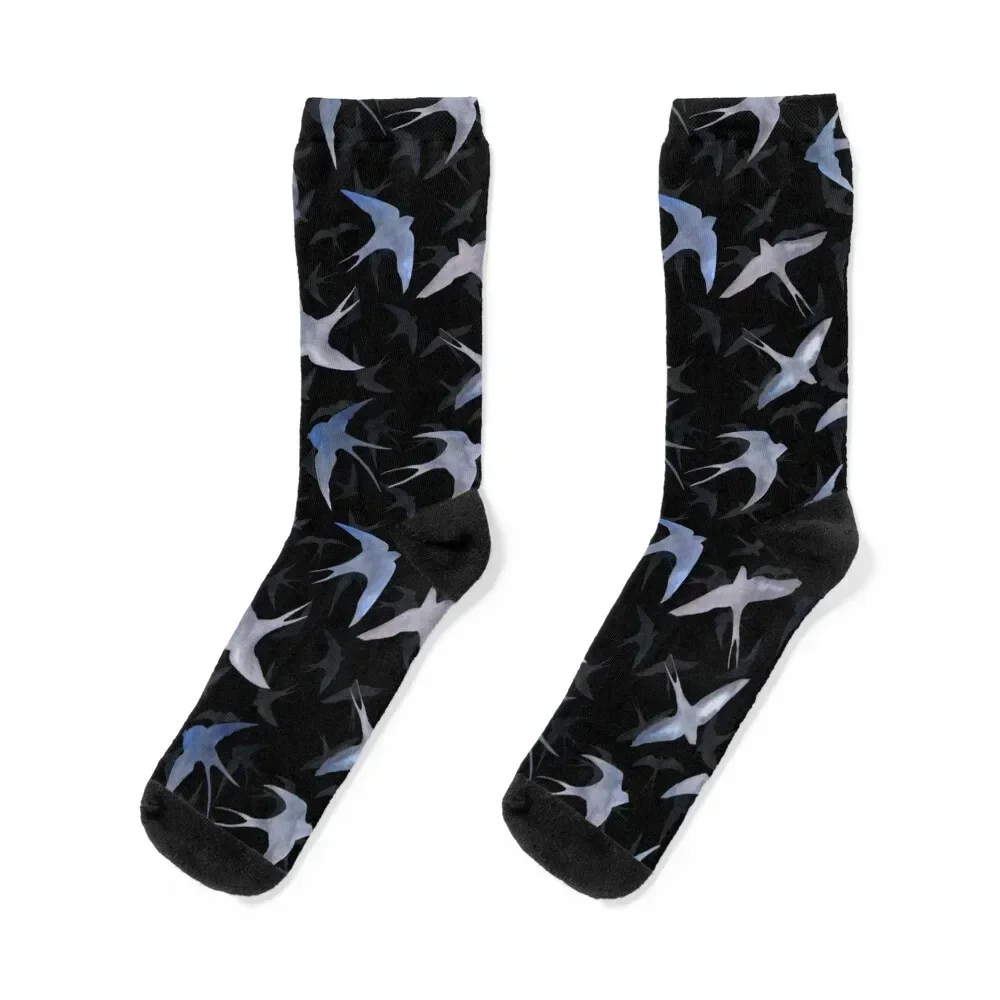 

swallows Socks Christmas christmas gift retro fashionable Men's Socks Luxury Women's