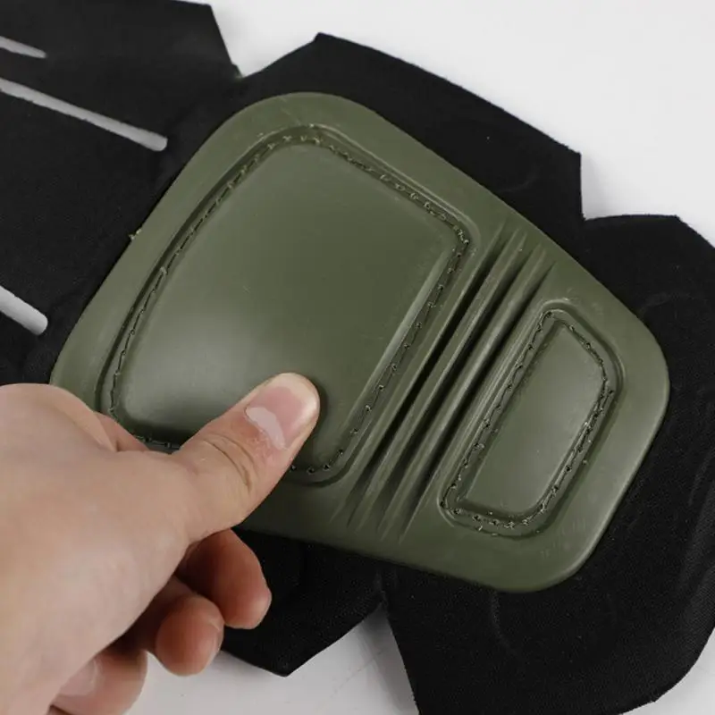 Military Army Suit Anti-collision Tactical Knee Elbow Protector Pad Support Kit Frog Quick Plug-in Internal Knee Protector Set 9