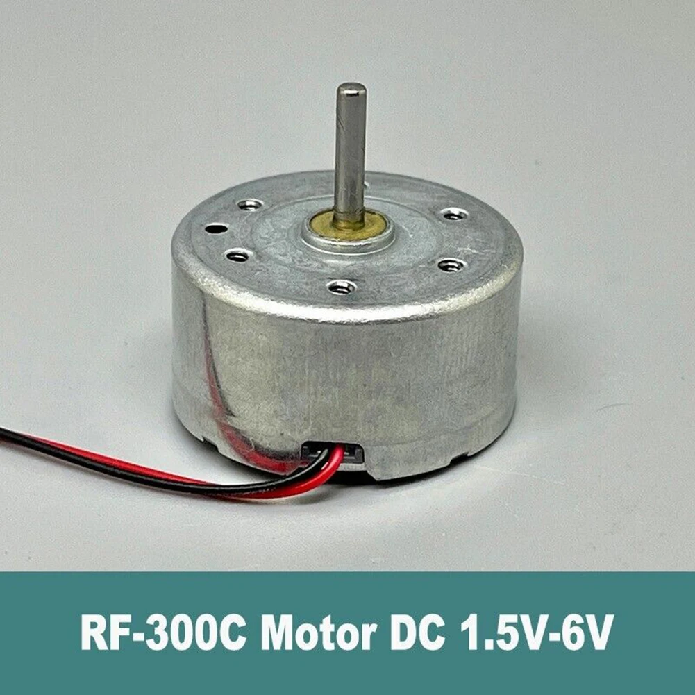 AAAAA   RF-300CA RC-300 DC 3V 5V 6V 10300RPM Mini 24mmRoundElectric Motor 2mm Shaft Power Motor Toy Accessories