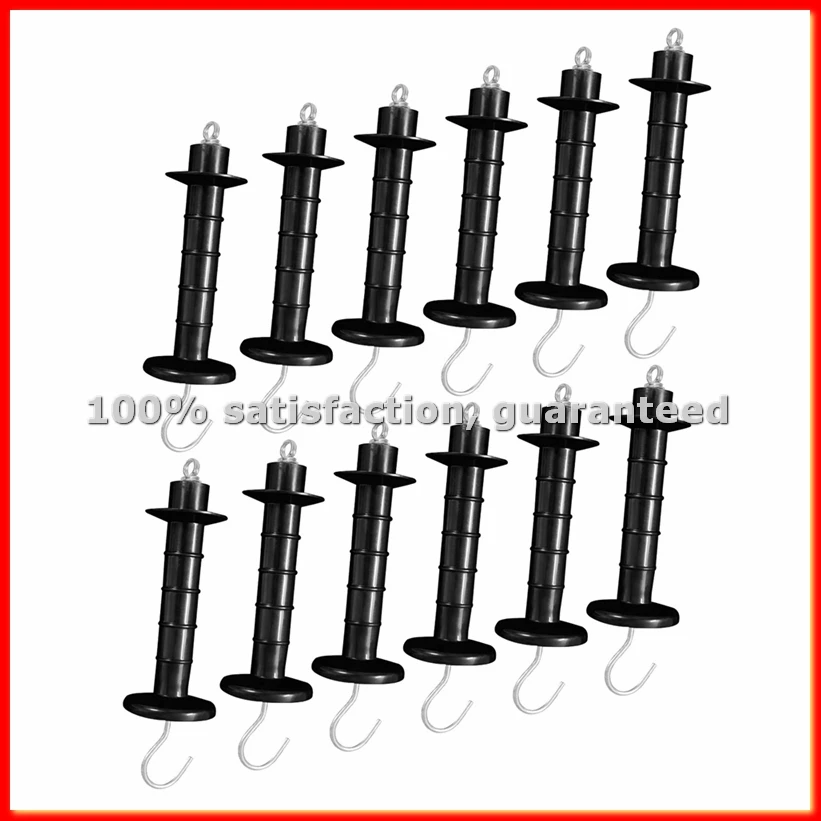 

12 PCS Gate Handle for Electric Fence, Insulated Spring Tension, Replacement Accessories for Fencing, for Pasture Gates-A79M