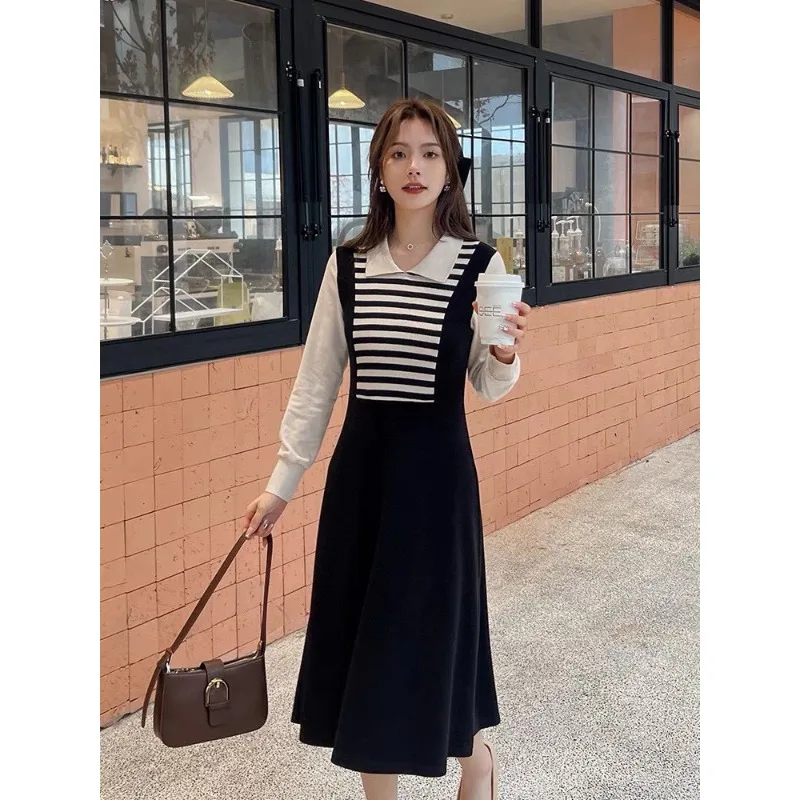 23 Autumn/Winter Fashion New Knitted Bottom Slim Fit Dress