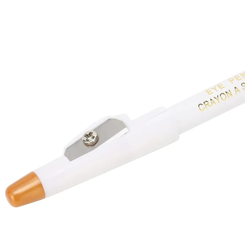 2pcs Professional Minerals Beard Lineup Pen White Color With Sharpener White Hairline Pen Easy To Use Beard Pencil Filler