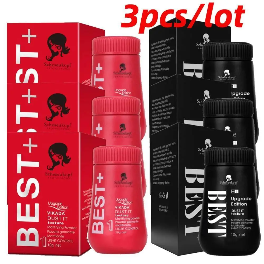 

3pcs Hair Fluffy Powder Haircut Design Increase Hair Volume Frizz Fixed Lasting Model Refreshing Men Hair Styling Powder