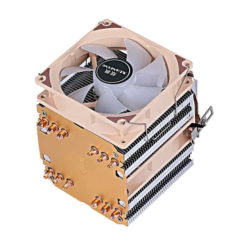 6 Heat Pipe Twin Towers Rapid Cooler CPU Cooling 90mm Fan Suitable For Installing LGA2011 2066 x79 x99 2099 E5 E3 x299 AMD 3P/4P