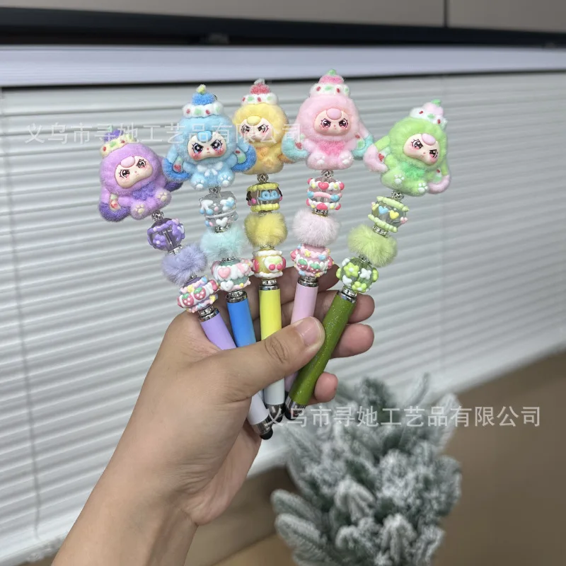 

New model baby three-year-old touchscreen pen, cream bead rotating bead pen, cartoon cute ballpoint pen, neutral pen, student, g