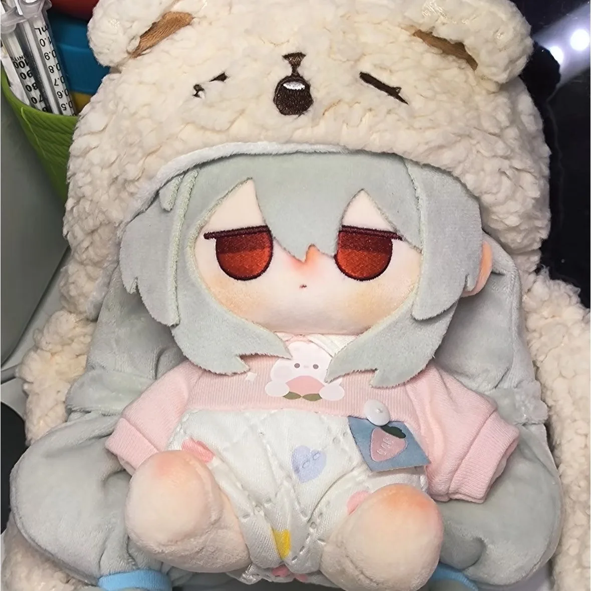 

Japanese Anime Arknights Skadi 10CM Plush Doll Dango Change Clothes Costume Cosplay Cute Xmas Gifts ry