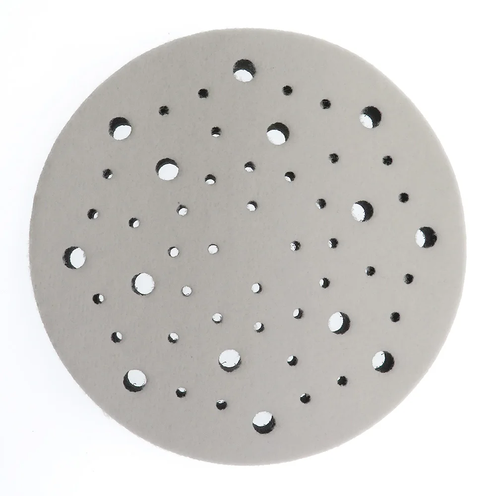 6 Inch Hook and Loop Soft Interface Pad 52 Holes Sanding Disc 3/5Pcs Buffer Sponge Interface Cushion Pad for Backing Pad ﻿