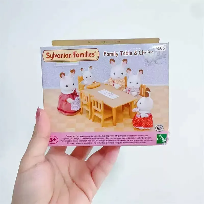 シルバニアファミリー本物のシルバニアファミリー Ternuwheels セット Ternurines Silvania Familiy ダイニングテーブルと椅子キッチンおもちゃ