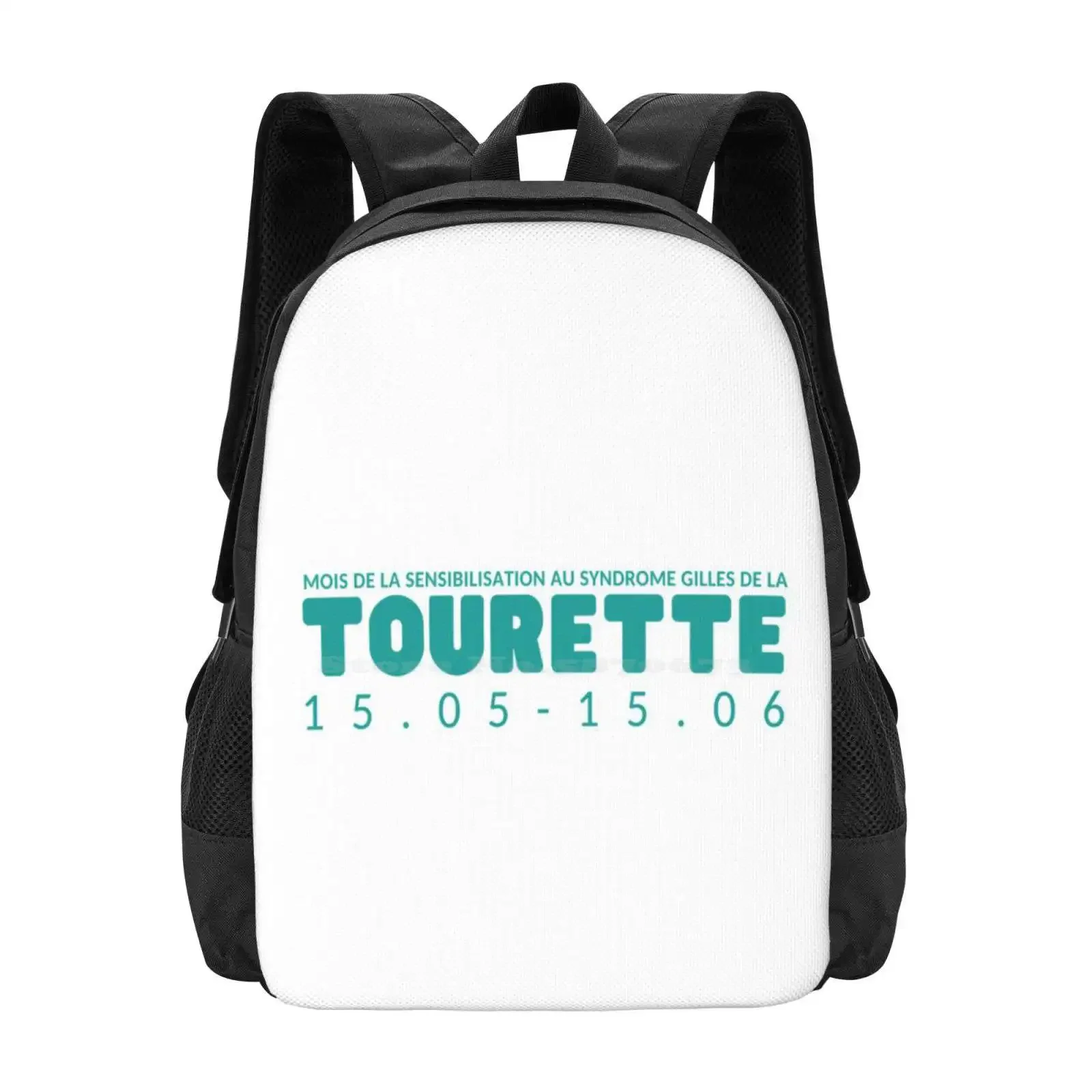 

" Tourette 15.305-15.06 " Teal Hot Sale Backpack Fashion Bags Sgt Tourette Gilles