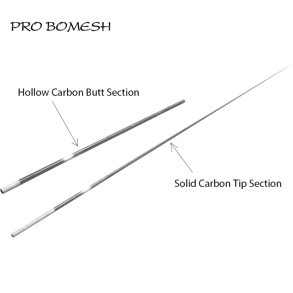 Pro Bomesh 1.8M/6FT PE 0.8-2 PE 1-3 PE 2-4 PE 3-5 PE 4-6 Solid Carbon Fiber Tip Slow Jigging Rod Blank DIY Rod Building Blank