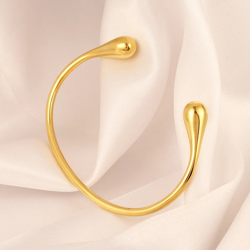 CARLIDANA Stainless Steel Bangles Minimalist Jewelry Non Tar