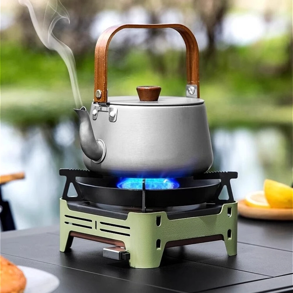 

Portable Camping Outdoor Gas Stove Picnic Hiking for Making Coffee and Instant Noodles Gas Tea Stove Magnetic Stove