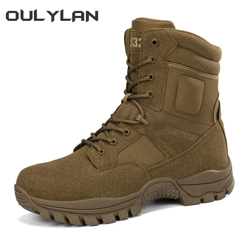 New Summer Breathable Tactical Boots Men Special Forces Outdoor Sports Hiking Climbing Shoes Combat Boots Men's Army Ankle Boots