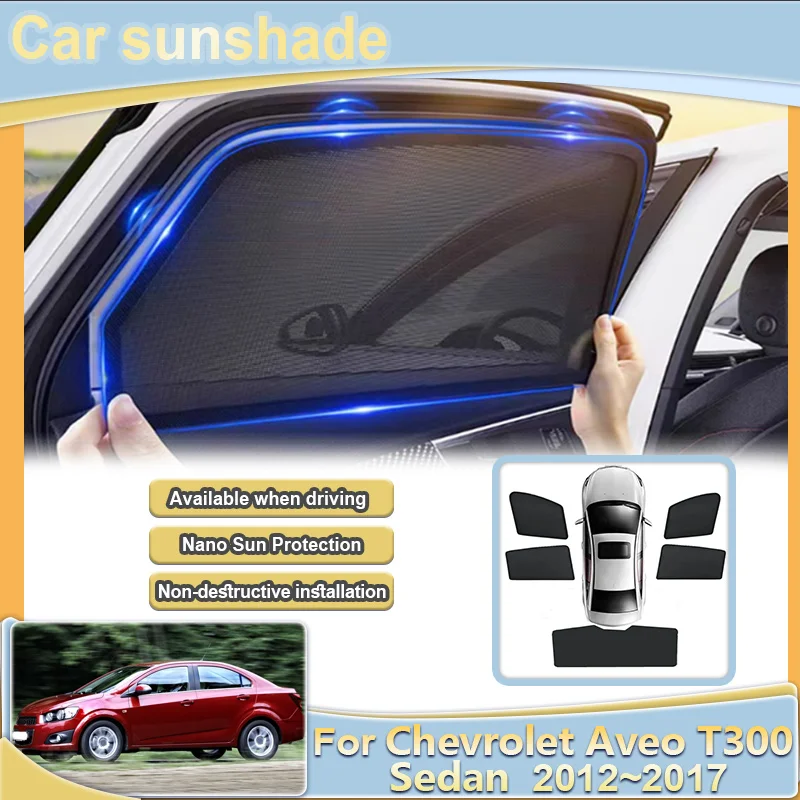 

Солнцезащитная сетка на окно для Chevrolet Aveo T300 Sonic Holden Barina Sedan 2012-2017, шторка на лобовое стекло, аксессуары