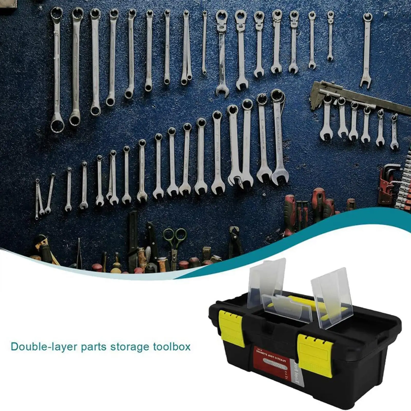 Toolbox Multipurpose 12'' for Hardware Mechanical Repair Tools Workbench