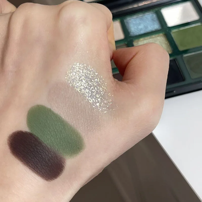 9-Color Olive Green Eyeshadow Palette 6
