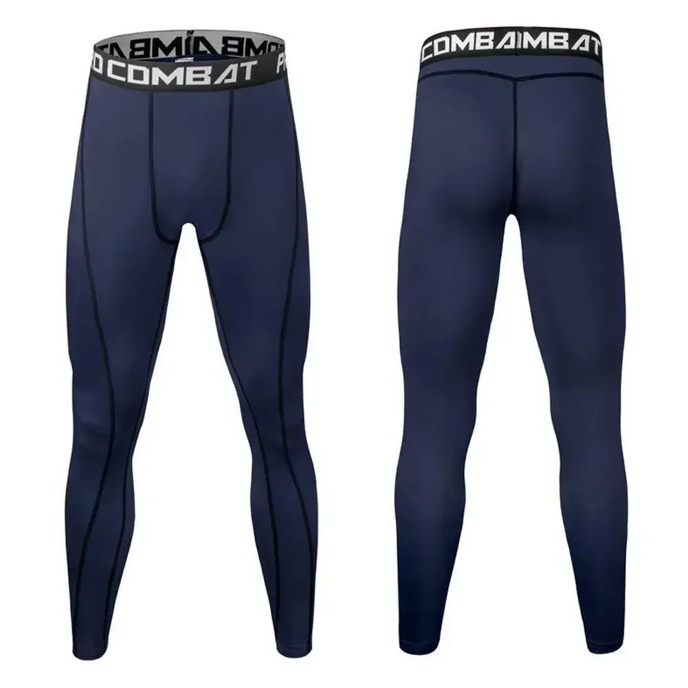 Homens de pesca compressão leggings apertados correndo esporte masculino fitness jogging calças secagem rápida treino treinamento yoga bottoms