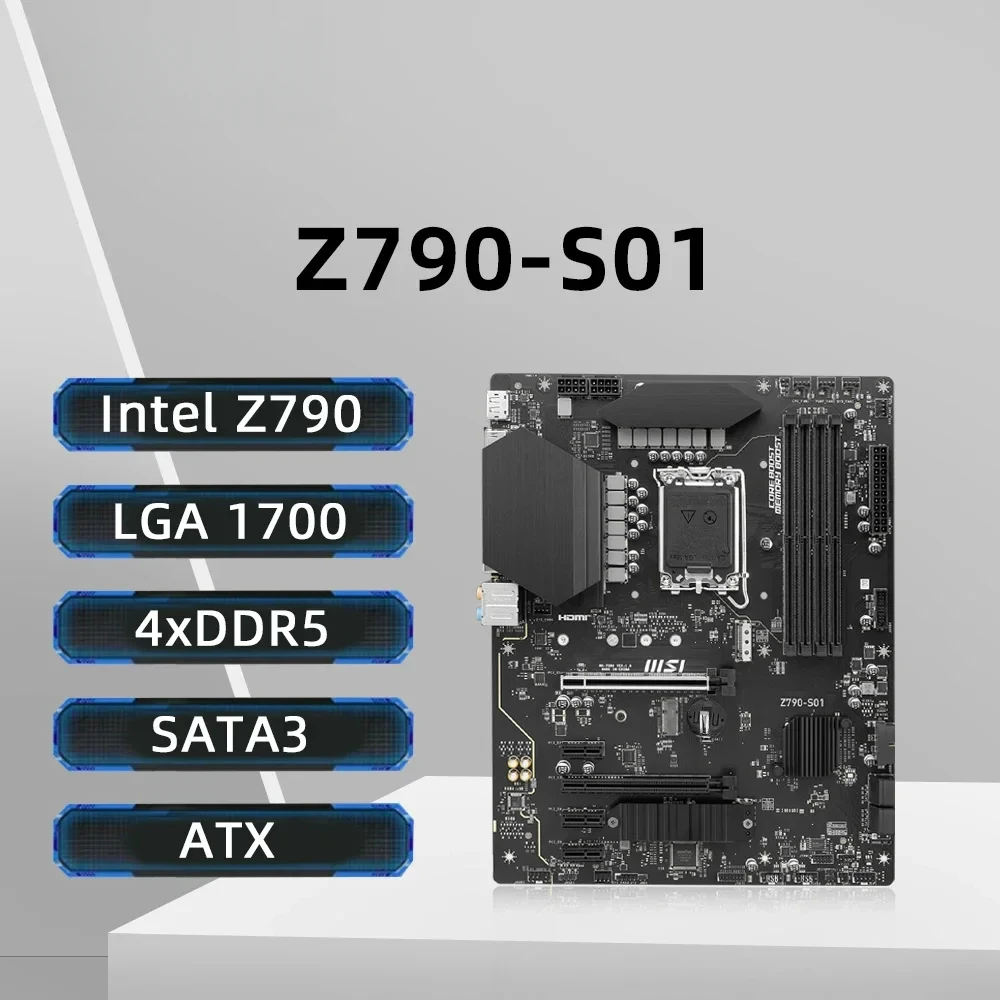 اللوحة الأم MSI Z790 مقبس LGA 1700 يدعم معالجات Intel Core 14th/13th/12th Gen i5-12400F CPU DDR5 HDMI M.2 NVME ATX #1