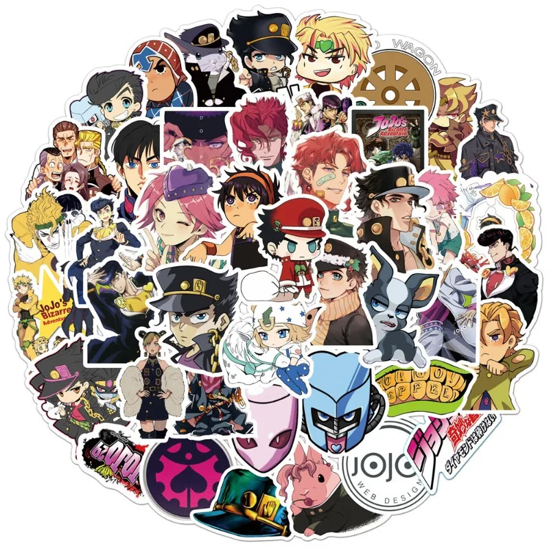 50/30/10PCS Kujo Jotaro Jolyne Weather Report Giorno Giovanna Popular Anime Peripheral Graffiti Suitcase Waterproof Sticker