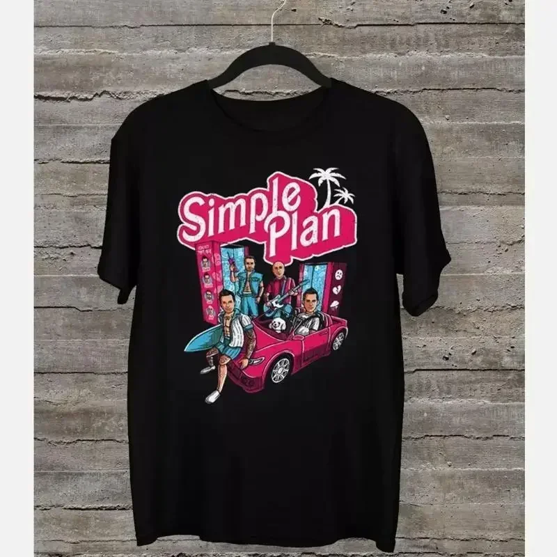 Simple Plan Tour 2023 Black Cotton All Size T Shirt