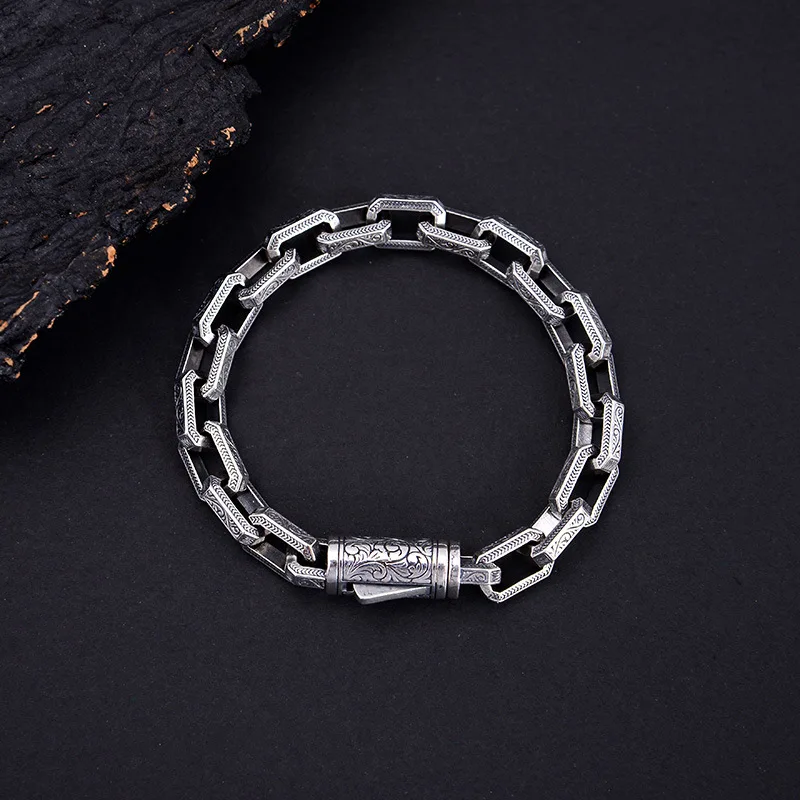 Viking Ouroboros vintage punk bracelet for men copper fashion Jewelry hippop street culture - view 4