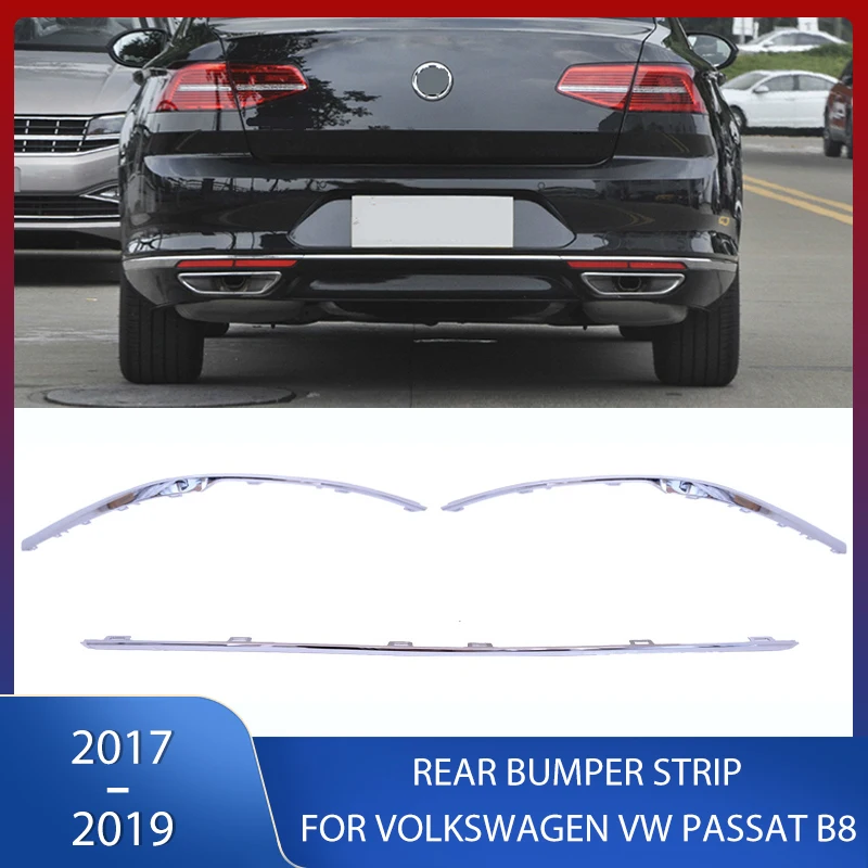 

Rear Bumper Strips Middle Decorative Strip Brake Light Trim For Volkswagen VW Passat B8 2017 2018 2019 L3GD 853 841 2ZZ