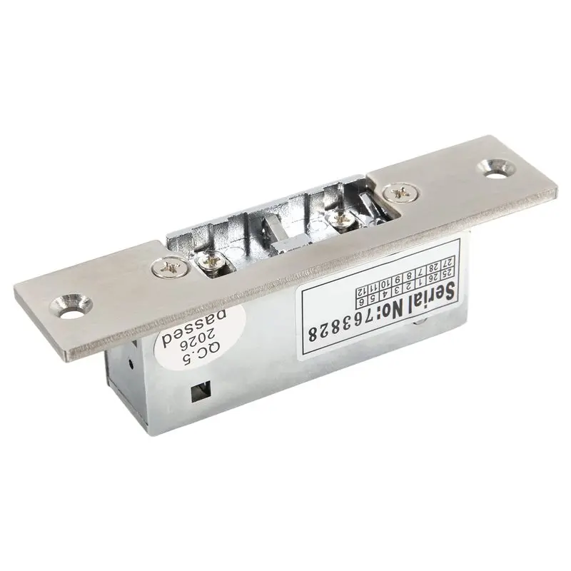 SQPP-Electric Door Adjustable Lock-Tongue Secure Electric Strike Lock Door Double Unlock Mode NC/NO 12V Access Control System