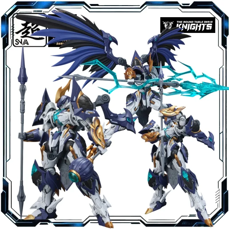 SNAA SC-011 Thunderstorms Mordred The Round Table Knights 1/144 Scale Assembly Mecha Model Kit with Spear Mace Back Mounted Arm