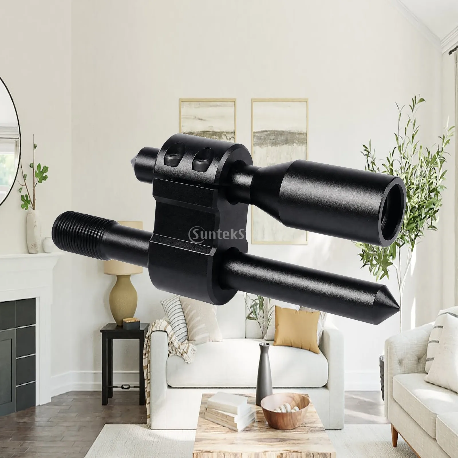 H-Shaped Gear Shift Extension Rod Black Aluminum Alloy Shift Extender Automotive Part Lightweight Easy Installation