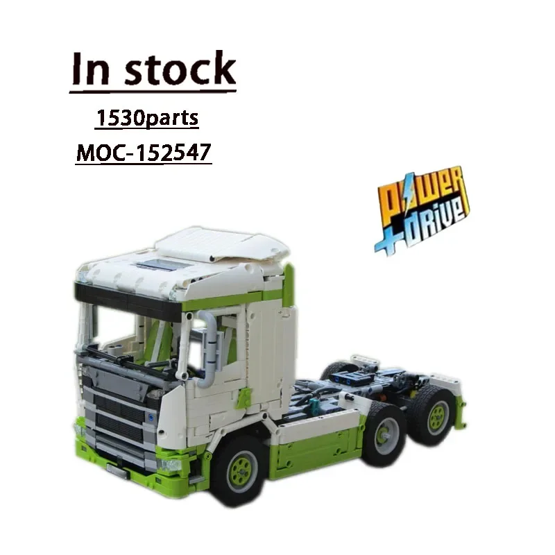 MOC-152547 Technic RC R500 6x2 Transport Truck Building Block Model 1530 Parts Children's Birthday Building Block Toy Gift