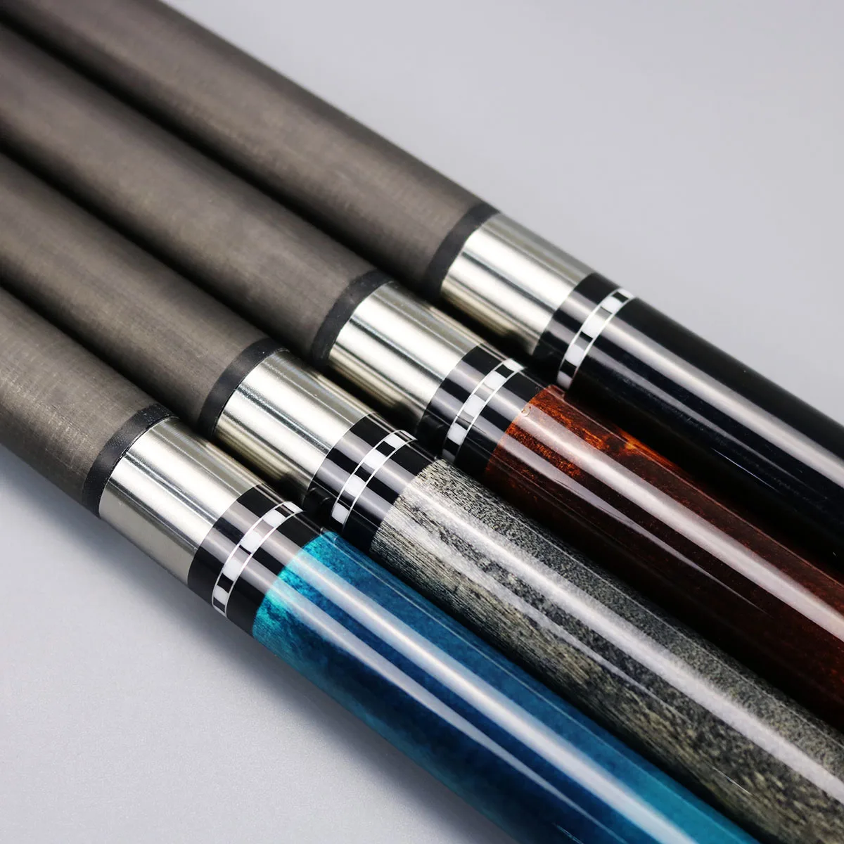 

High-end New High Quality Multi Plain Color Styles 58'' 1/2 Billiard Pool Cue with Carbon Fiber Shaft & Real Leather Hand Grip