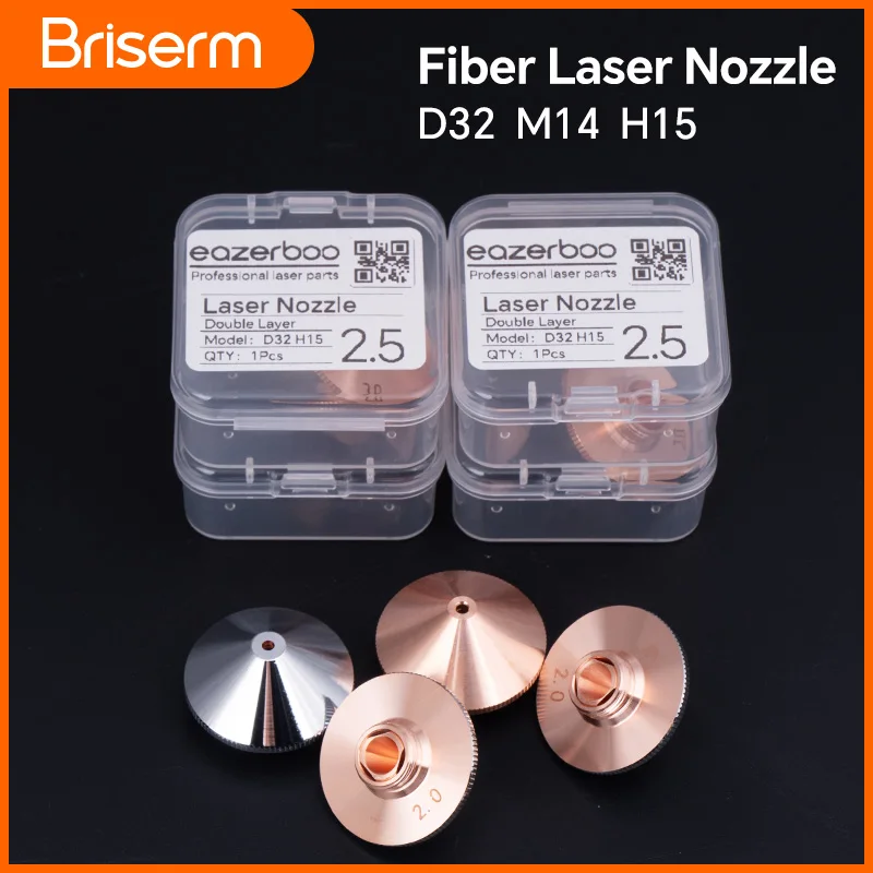 파이버 레이저 노즐 D32 M14 H15 Raytools 레이저 커팅 노즐 단일 이중 크롬 BM111 BM110 BT240S BM114 레이저 헤드 부품