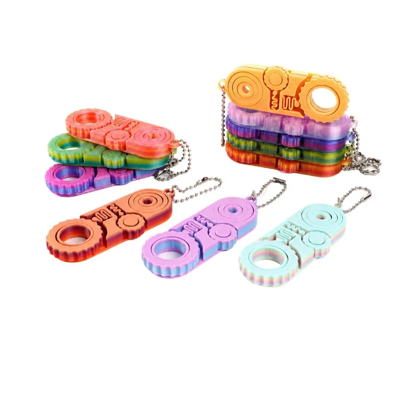 3D Printed Triple Function Fidget Gadget, Hands Dexterity Trainer, Sensory Play Kit, Brain Stimulating Puzzle, Portable Handheld