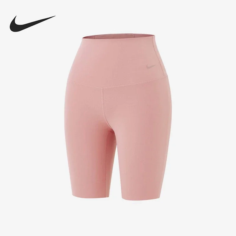 Nike Women Autumn Winter Solid Color Classic Comfort Tight Training Yoga Shorts for Daily Gym Fitness DQ6004-685